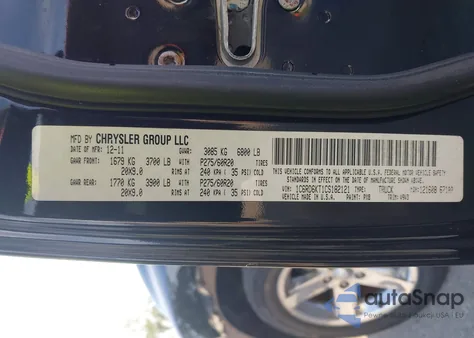 2012 Dodge Ram 1500 St from USA, damaged, VIN 1C6RD6KT1CS182121